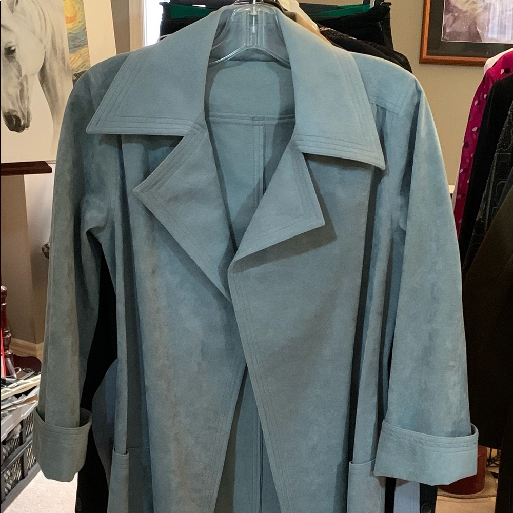 Brodkin vintage ultra suede trench coat